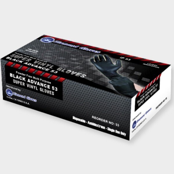 GUANTES DE SUPER VINIL NEGRO IF53