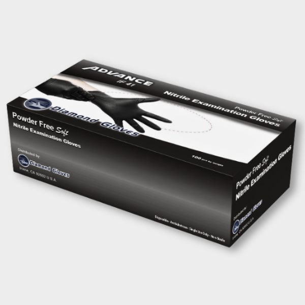 GUANTES DE NITRILO NEGRO IF41