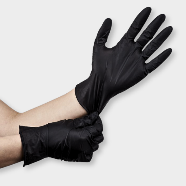 GUANTES DE NITRILO NEGRO IF36