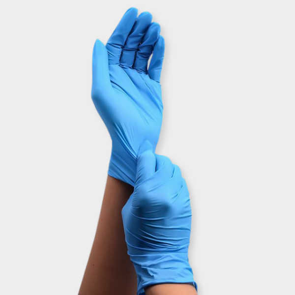 GUANTES DE NITRILO AZUL IF40
