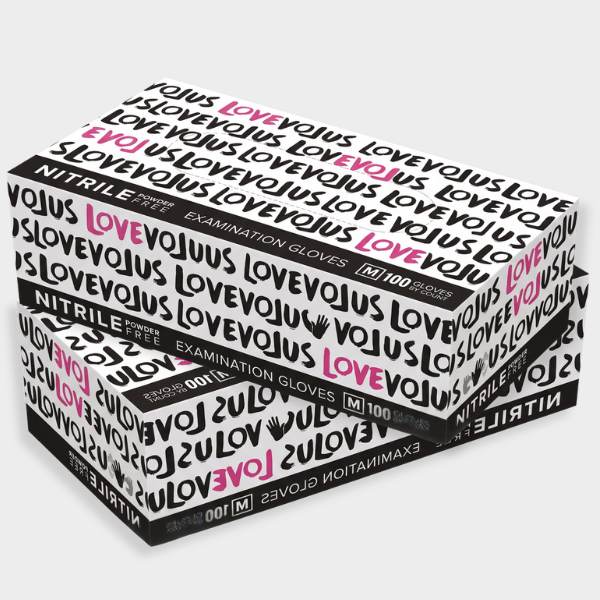 GUANTES DE NITRILO ROSA IFLOVE