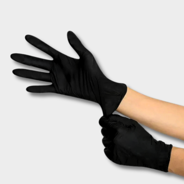 GUANTES DE NITRILO NEGRO IF51