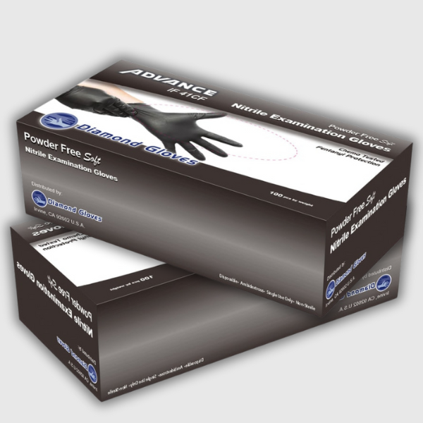 GUANTES DE NITRILO NEGRO IF41