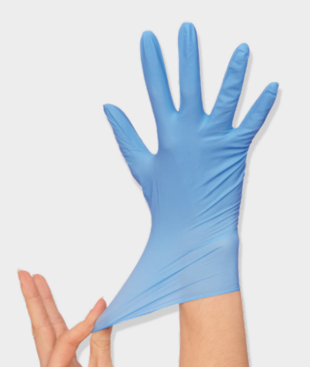 GUANTES DE VINIL AZUL IF55